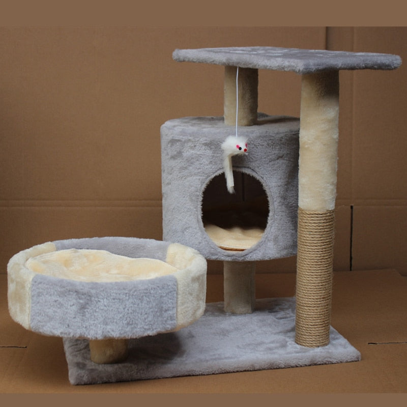 Cat's Climbing Tree Tower Pets Play Tree Scratching Tree arbre a chat Climbing Jumping Toy Frame Pets rascador gato