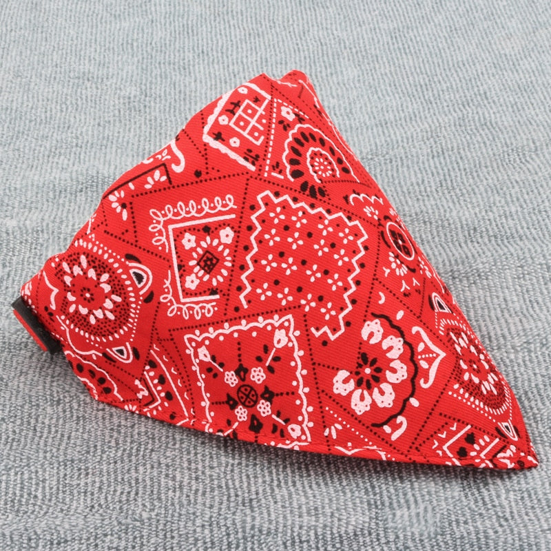 Pretty&Better Dog Bandanas Large Pet Scarf Pet Cotton Plaid WashableBow ties Collar Cat Dog Scarf Large Dog Accessories Kerchief
