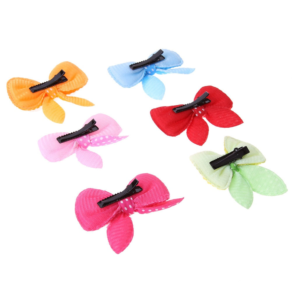 10-30pcs Pet Dog Hairpin Cat Beauty Supplies Bow Hairpin Pet Hair Clip Headdress Small Puppy Cat Hair Clip Pet Hair Accessories