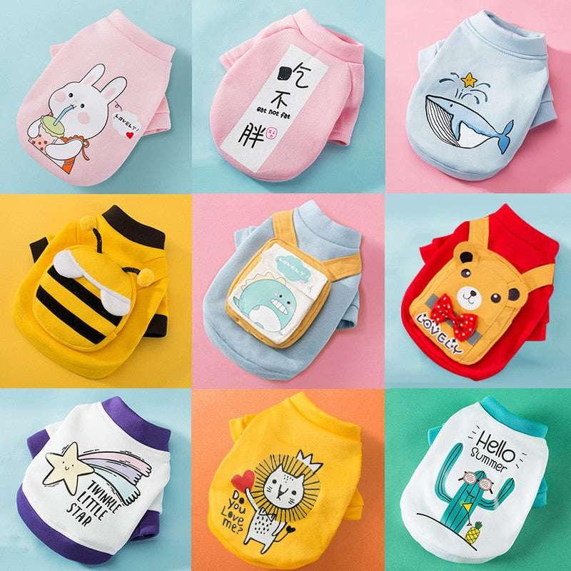 autumn winter cute sweater puppy dog stereo pineapple backpack cute breathable cat chihuahua Teddy Dog pet clothes