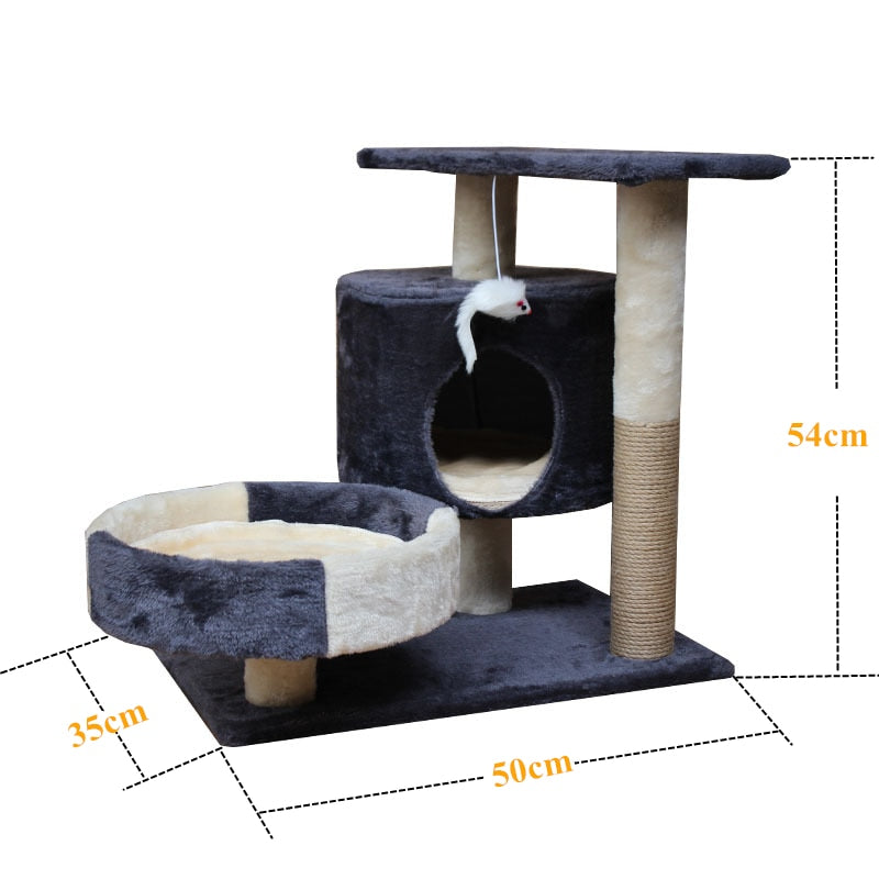 Cat's Climbing Tree Tower Pets Play Tree Scratching Tree arbre a chat Climbing Jumping Toy Frame Pets rascador gato