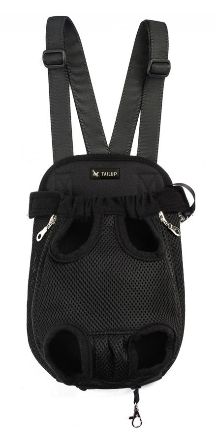 Pet Carrier Dog Front Chest Backpack Five Holes Backpack Dog Outdoor Carrier Tote Bag Sling Holder Mesh Cat Puppy Dog Carrier