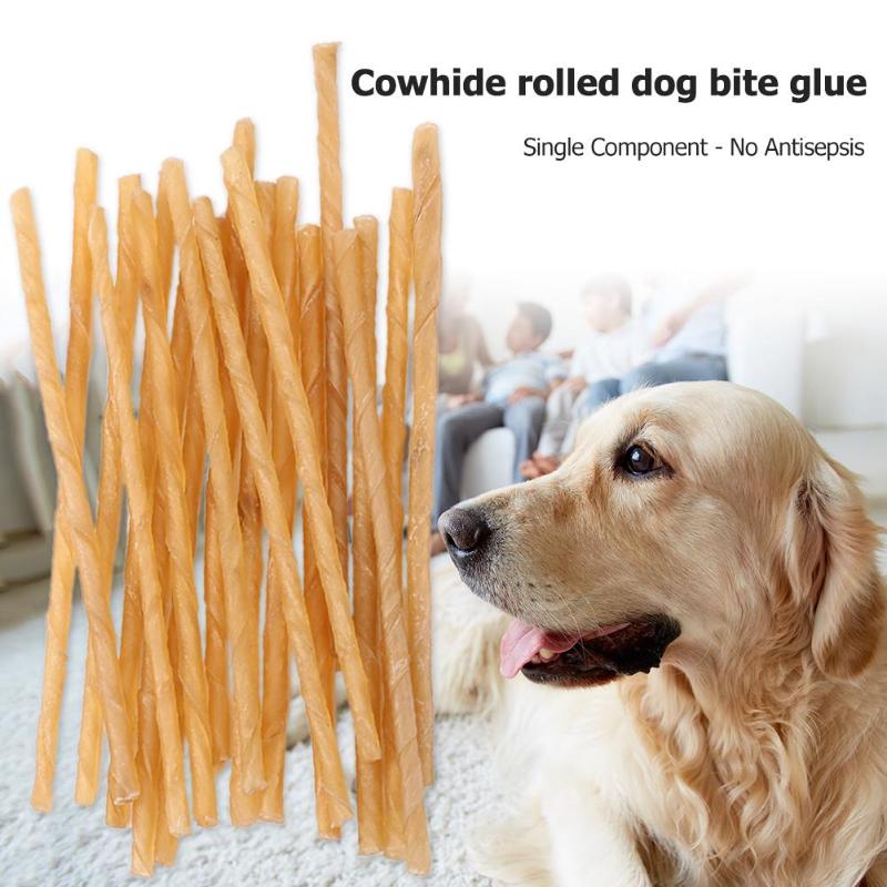 20pcs Dog Molar Chew Sticks Puppy Teeth Clean Stick Cowhide Safety Pets Cleaning Teeth Toys Treats for Cat Dog Puppy Accessories