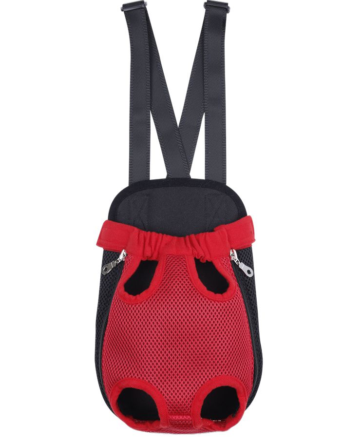 Pet Carrier Dog Front Chest Backpack Five Holes Backpack Dog Outdoor Carrier Tote Bag Sling Holder Mesh Cat Puppy Dog Carrier