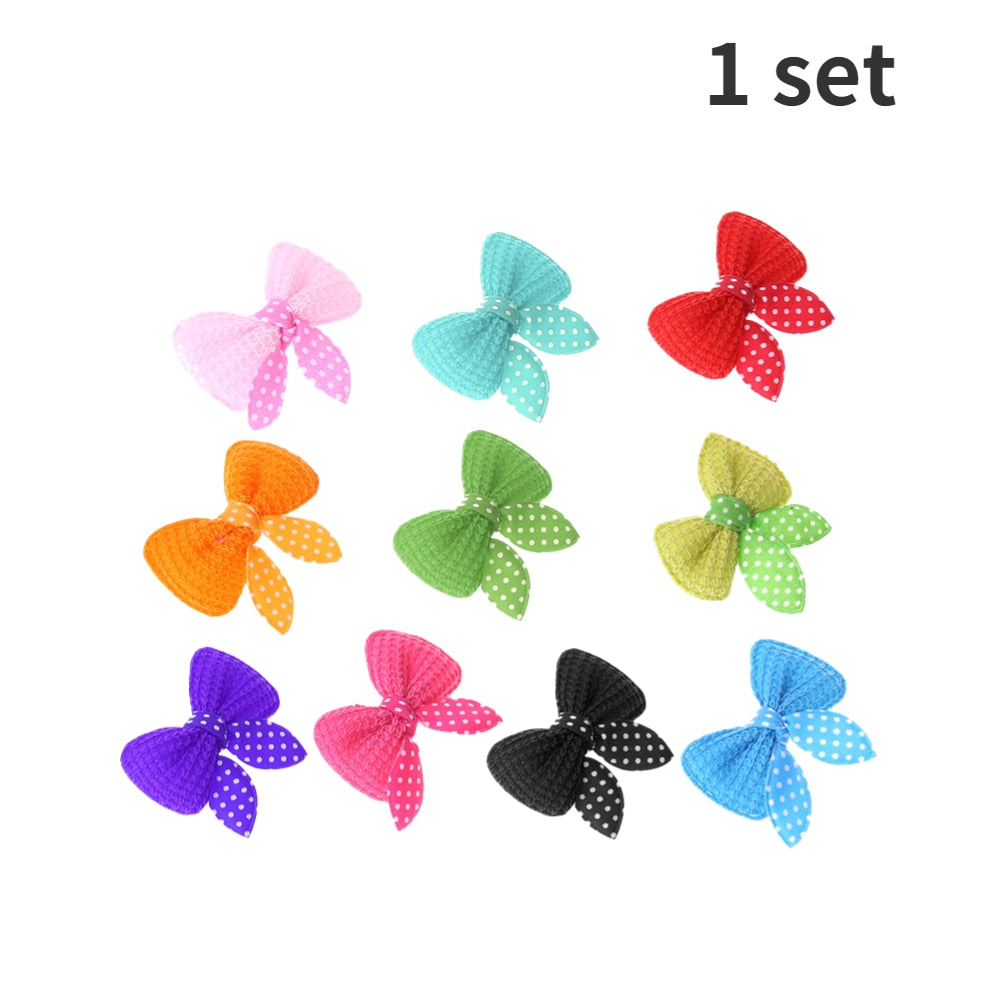 10-30pcs Pet Dog Hairpin Cat Beauty Supplies Bow Hairpin Pet Hair Clip Headdress Small Puppy Cat Hair Clip Pet Hair Accessories