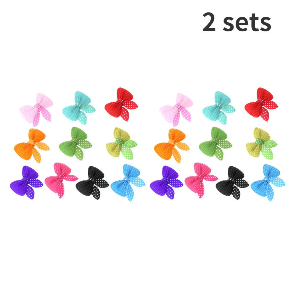 10-30pcs Pet Dog Hairpin Cat Beauty Supplies Bow Hairpin Pet Hair Clip Headdress Small Puppy Cat Hair Clip Pet Hair Accessories