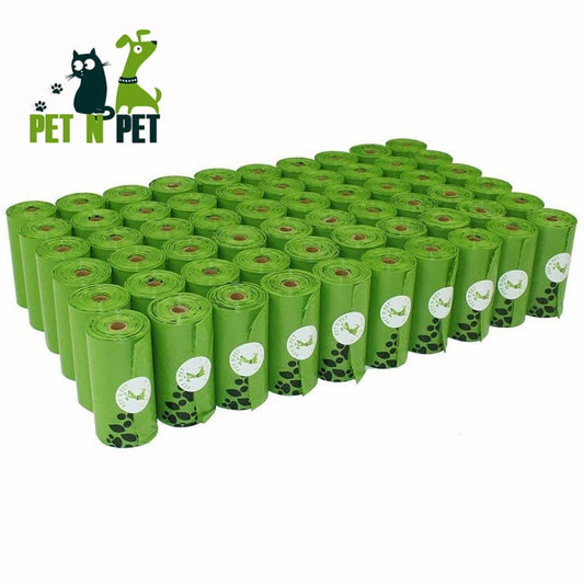 PET N PET Biodegradable Dog Poop Bags Supplies Eco-Friendly 1080 Counts Black 60 Rolls Waste Bags Unscented Clean Garbage Bolsas