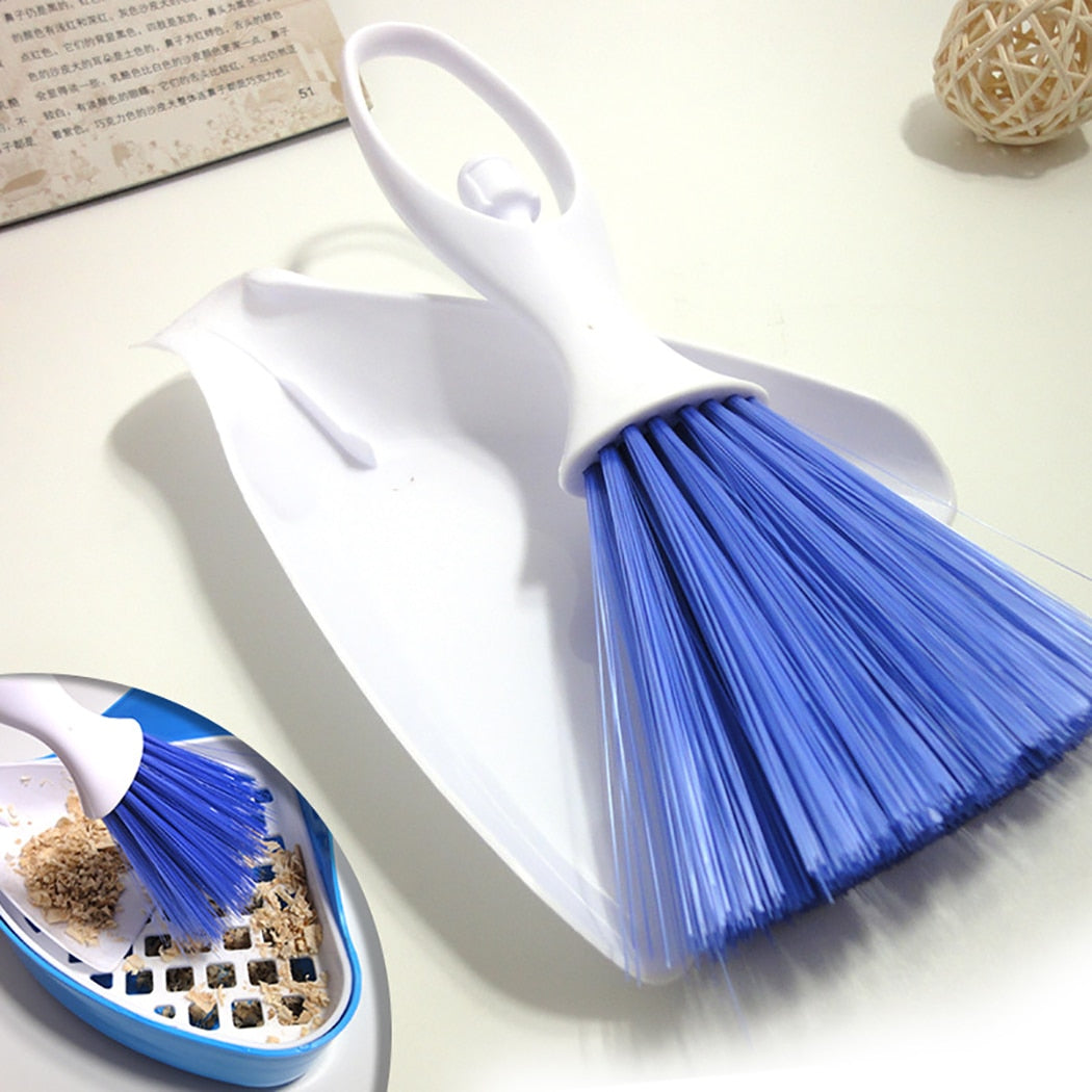 Cleaning Dustpan Broom Sweep Brush For Pets Hamsters Small Pets Chinchillas Guinea Pigs Mini Sleepwear Desktop Sweep