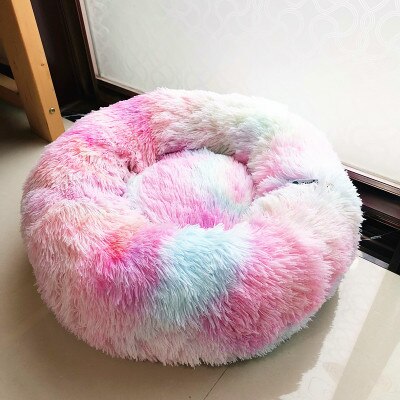 Super Soft Dog Bed Plush Cat Mat Dog Beds For Large Dogs Bed Labradors House Round Cushion Pet Product AccessoriesDog Cat House