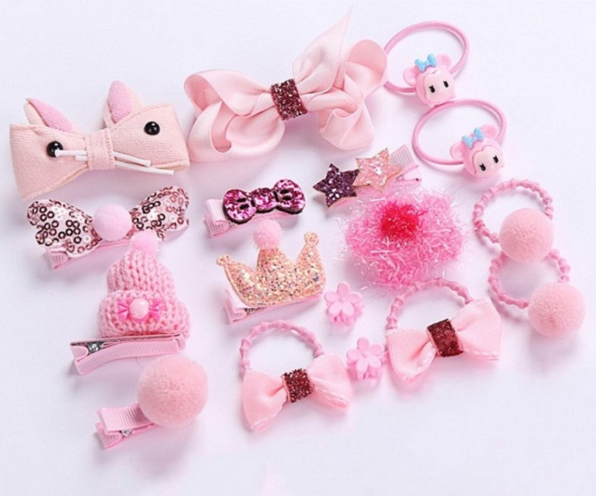 17Pcs/Lot Cute Small Dogs Bows Hair Grooming Puppy Accessories Supplies For Dogs Cat Yorkie Teddy Pets Hair Clips