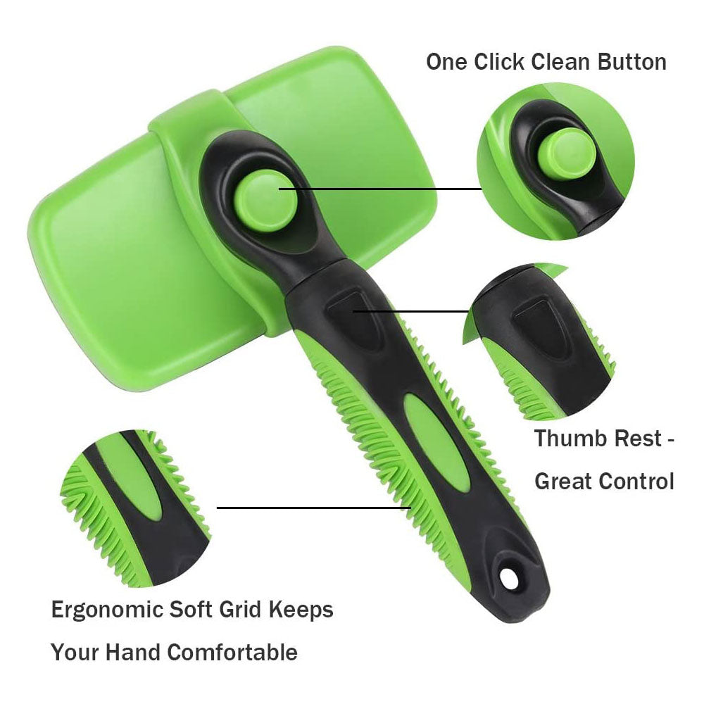 Self Cleaning Dog Brush Slicker Grooming Brush for Dog Cat Hair Shedding and Grooming Fit Various Pet Hair Grooming Tools