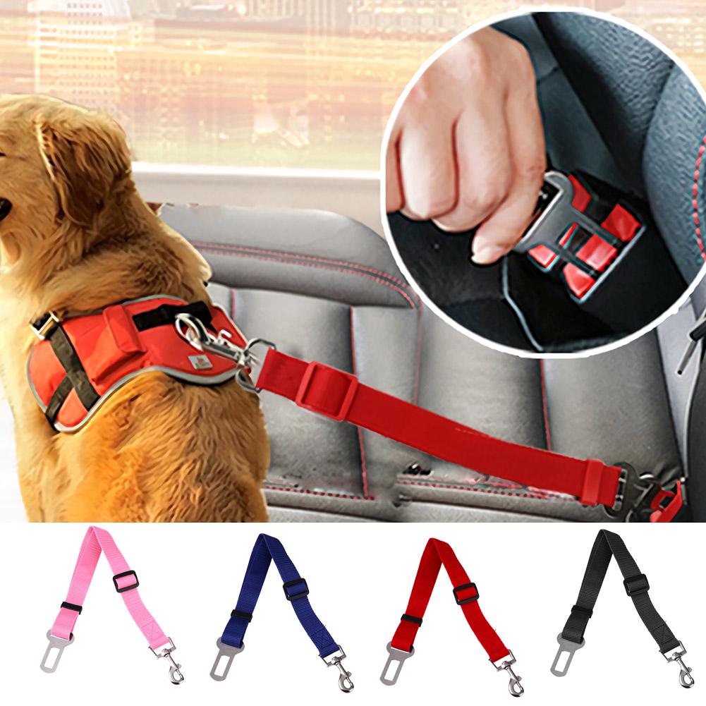 Adjustable Seat Belt Harness Cats Car Safety Seatbelt Dogs Car Puppy Lead Traction Rope Pets Supplies Animal Dogs