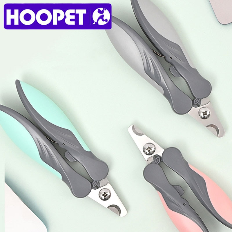 HOOPET Pet Cat Dog Nail Clipper Nail Claw Cutter Stainless Steel Grooming Scissors For Cats For Dogs