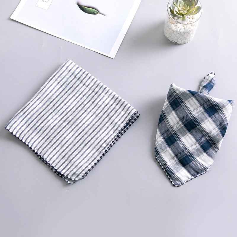Dog Bandana Scarfs for Puppy Small Medium Large Dogs Plaid Reversible Pets Bandanas Accessories Triangular Bibs Kerchief Set