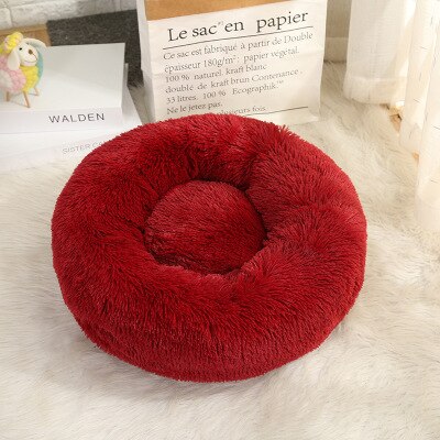 Super Soft Dog Bed Plush Cat Mat Dog Beds For Large Dogs Bed Labradors House Round Cushion Pet Product AccessoriesDog Cat House