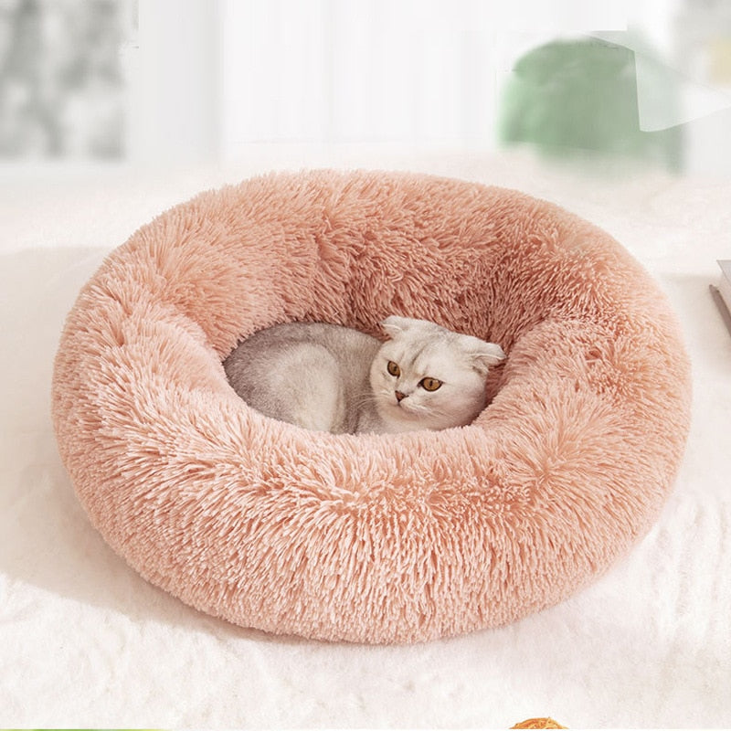 Super Soft Dog Bed Plush Cat Mat Dog Beds For Large Dogs Bed Labradors House Round Cushion Pet Product AccessoriesDog Cat House