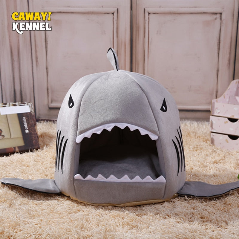 CAWAYI KENNEL Shark Pet House Dog Bed For Dogs Cats Small Animals Products cama perro hondenmand panier chien legowisko dla psa