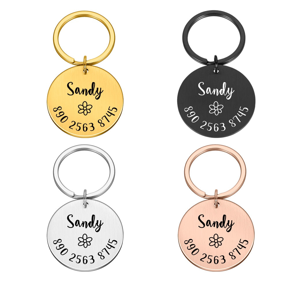 Anti-lost ID Tag Collar Dog Personalized Pet ID Tag Engraved Pet ID Name for Cat Puppy Dog Collar Tag Custom Name Pet Accessorie