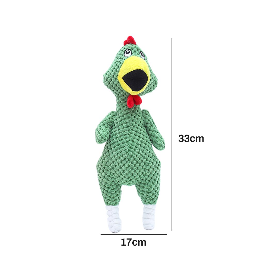 Screaming chicken Pets Dog Toys Squeaky Sound Funny Plush Chew Toy Small Medium Dogs Interactive Corduroy toys