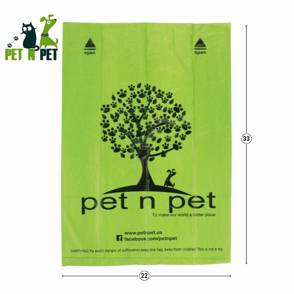 PET N PET Biodegradable Dog Poop Bags Supplies Eco-Friendly 1080 Counts Black 60 Rolls Waste Bags Unscented Clean Garbage Bolsas