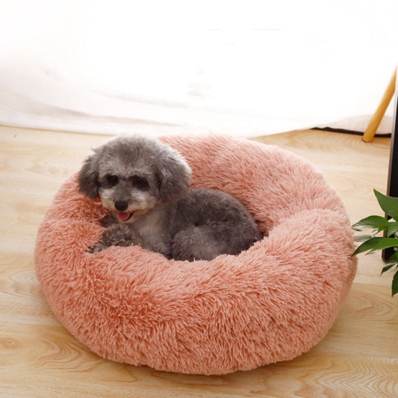 Super Soft Dog Bed Plush Cat Mat Dog Beds For Large Dogs Bed Labradors House Round Cushion Pet Product AccessoriesDog Cat House