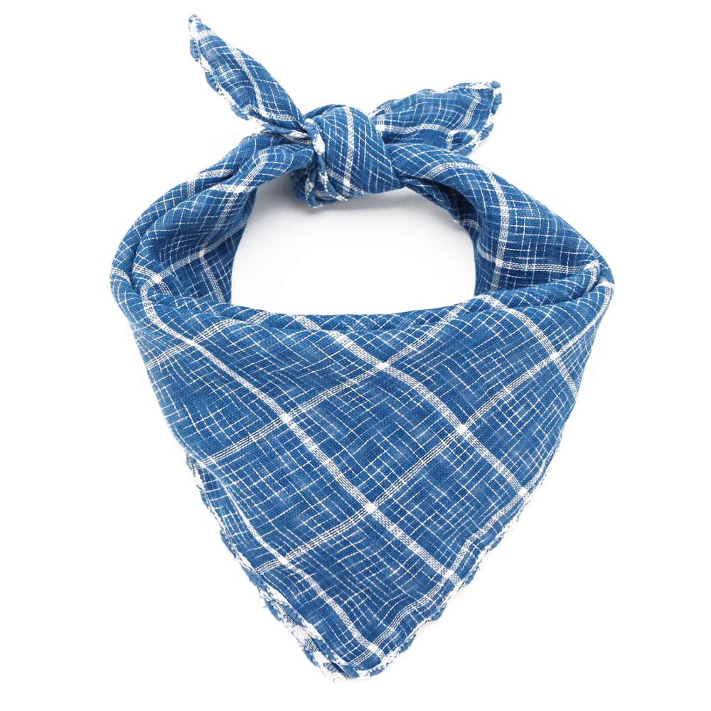 Dog Bandana Scarfs for Puppy Small Medium Large Dogs Plaid Reversible Pets Bandanas Accessories Triangular Bibs Kerchief Set