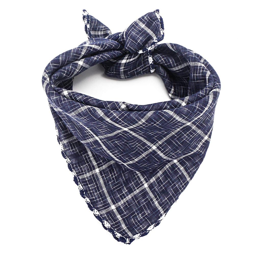 Dog Bandana Scarfs for Puppy Small Medium Large Dogs Plaid Reversible Pets Bandanas Accessories Triangular Bibs Kerchief Set
