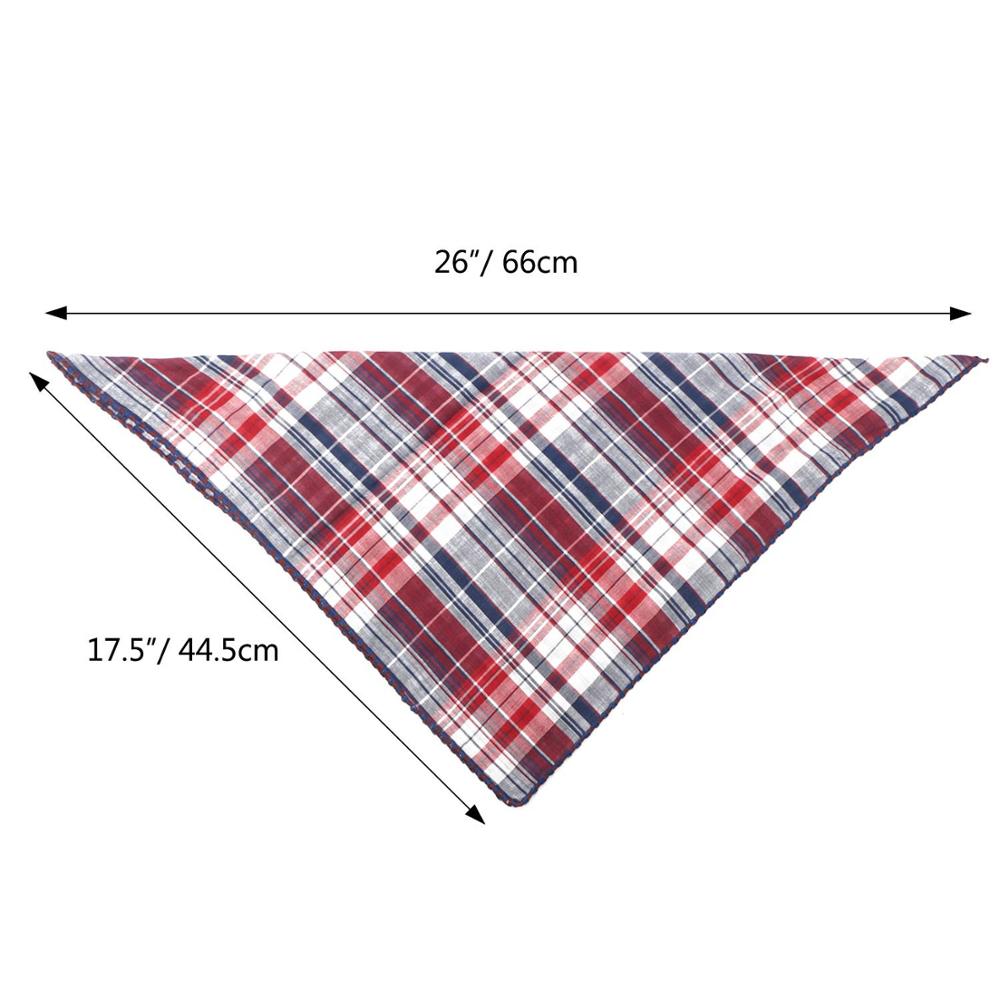 Dog Bandana Scarfs for Puppy Small Medium Large Dogs Plaid Reversible Pets Bandanas Accessories Triangular Bibs Kerchief Set