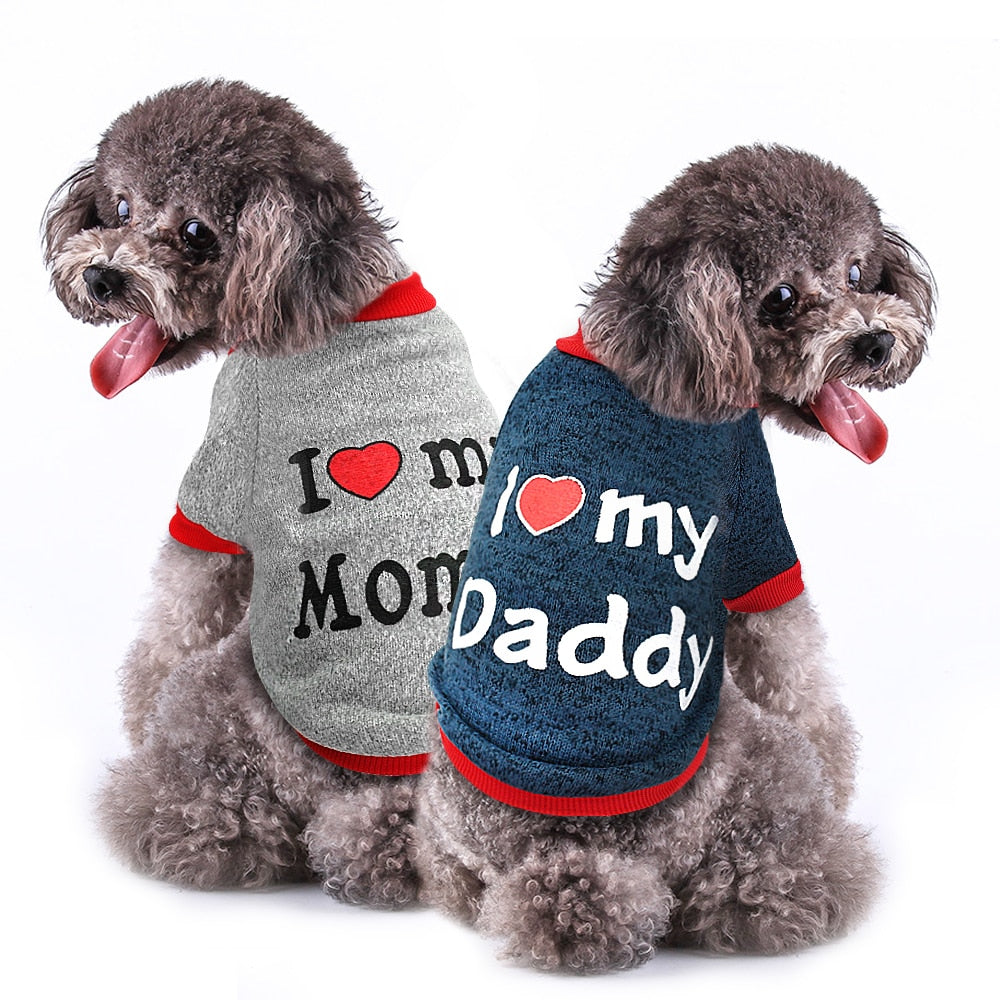 Dog Clothes Autumn Winter Pet Puppy Clothing For Small Dogs Cats Chihuahua Pug Yorkshire Pets French Bulldog Coat Ropa Perro