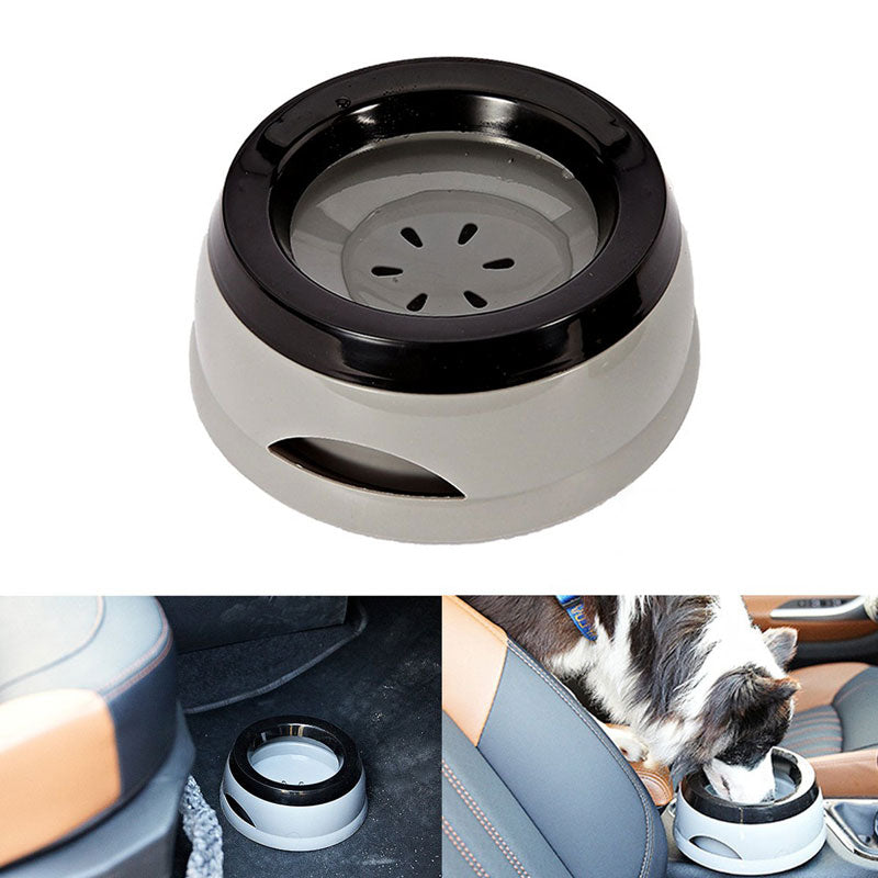 Pet Car Bowl Anti-Spill Bottom dog Feeding Water dish Anti-Skid Pets Dog Cat Travel Bowls