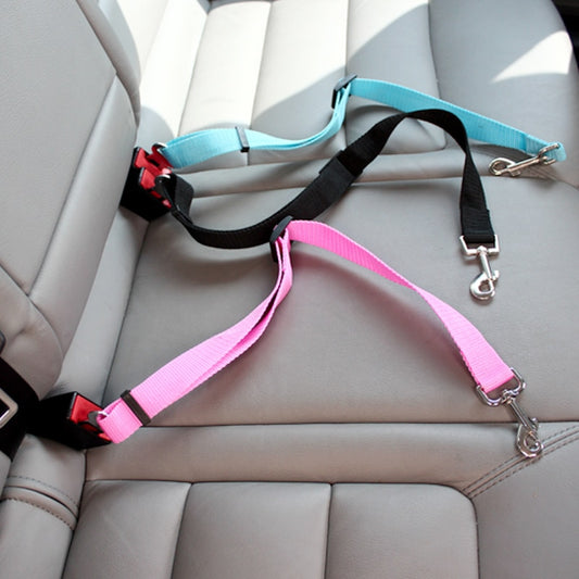 Adjustable Safety Seat Belt Nylon Pets Puppy Seat Lead Leash Dog Harness Vehicle Seatbelt Pet Dog Supplies Travel Clip