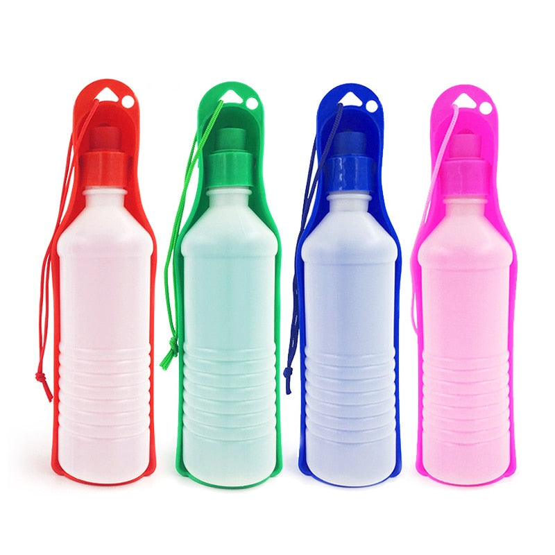 250ml/500ml Pet Folding Drinker Pet Dog Cat Outdoor Portable Drinking Bottle Bowl Pets Travel Drinker