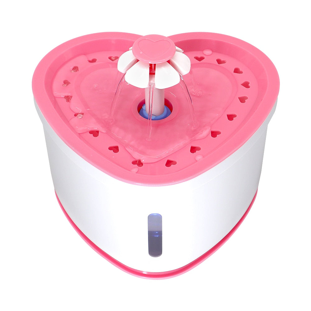 Pet Cat Water Fountain USB Automatic Cat Water Dispenser Feeder Bowl LED Light Smart Dog Cat Water Dispenser Pet Drinking Feeder