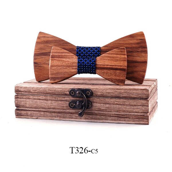 Classic Kid Wooden Bow tie Boy Girl Baby Children BowTie Fashion Zebra Wood Color Pets Cravate