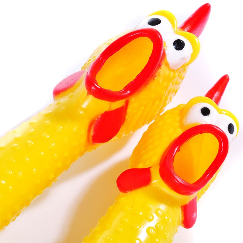 Screaming Chicken Squeeze Sound Toy Pets Dog Toys Product Shrilling Decompression Tool Squeak Vent chicken