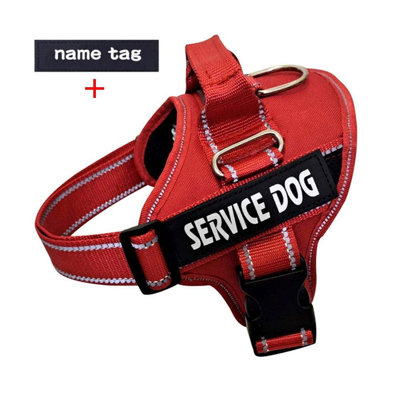 Nylon Dog Harness Personalized Reflective Pet K9 Harness For Small Medium Large Dogs Breathable Mesh Pad Dog Harness No Pull