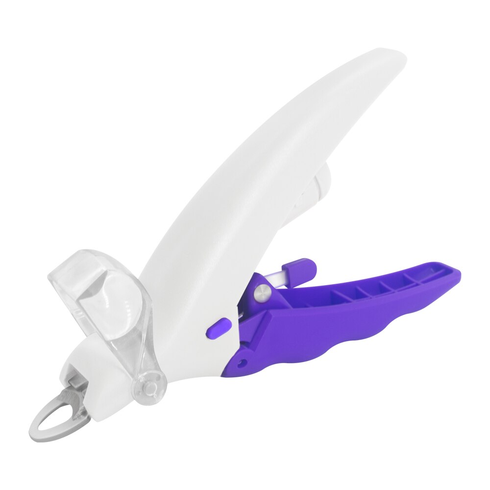 Dogs Pet Nail Clipper Magnification Dog Nail Scissor Safe Cat Pet Grooming Trimmer Claw Care Tool with LED Light Steal Blades