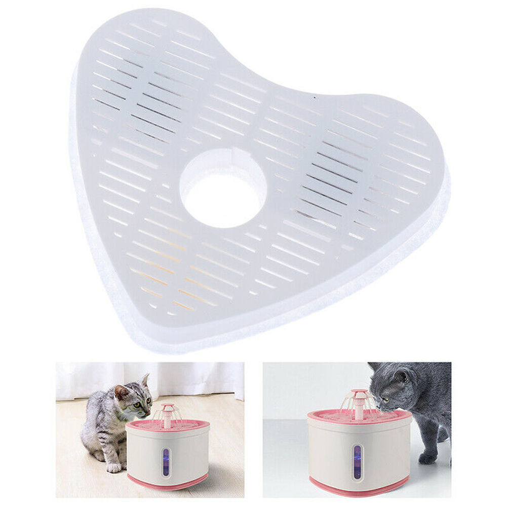 Activated Carbon Filters For Automatic Cat Water Fountain Indoor Pets Drinking Filter Heart Shaped Artifact Pet Dispenser