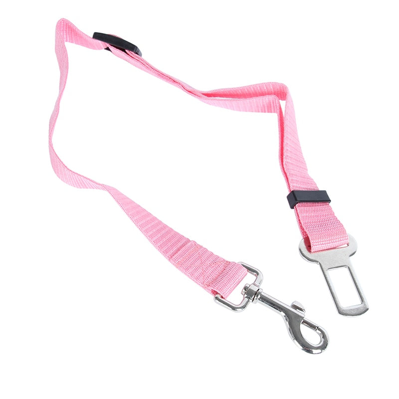 Adjustable Safety Seat Belt Nylon Pets Puppy Seat Lead Leash Dog Harness Vehicle Seatbelt Pet Dog Supplies Travel Clip