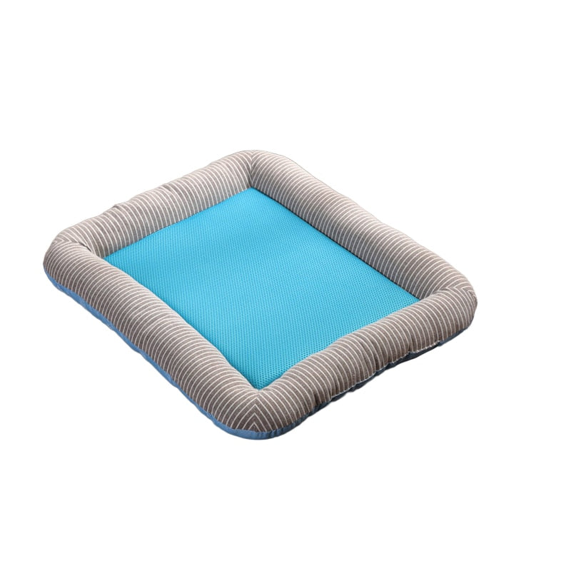 CAWAYI KENNEL Dog Cooling Mat Pet Ice Pad Teddy Mattress Pet Cool Mat Bed Cat Summer Keep Cool Ice Silk Cooling Dog Mat for Dogs