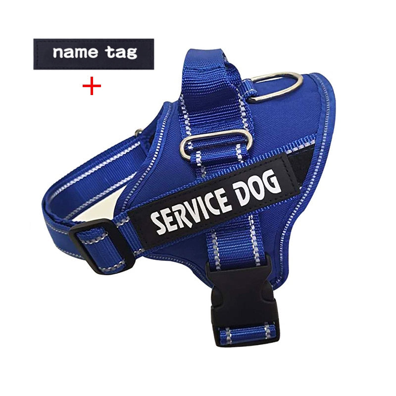 Nylon Dog Harness Personalized Reflective Pet K9 Harness For Small Medium Large Dogs Breathable Mesh Pad Dog Harness No Pull