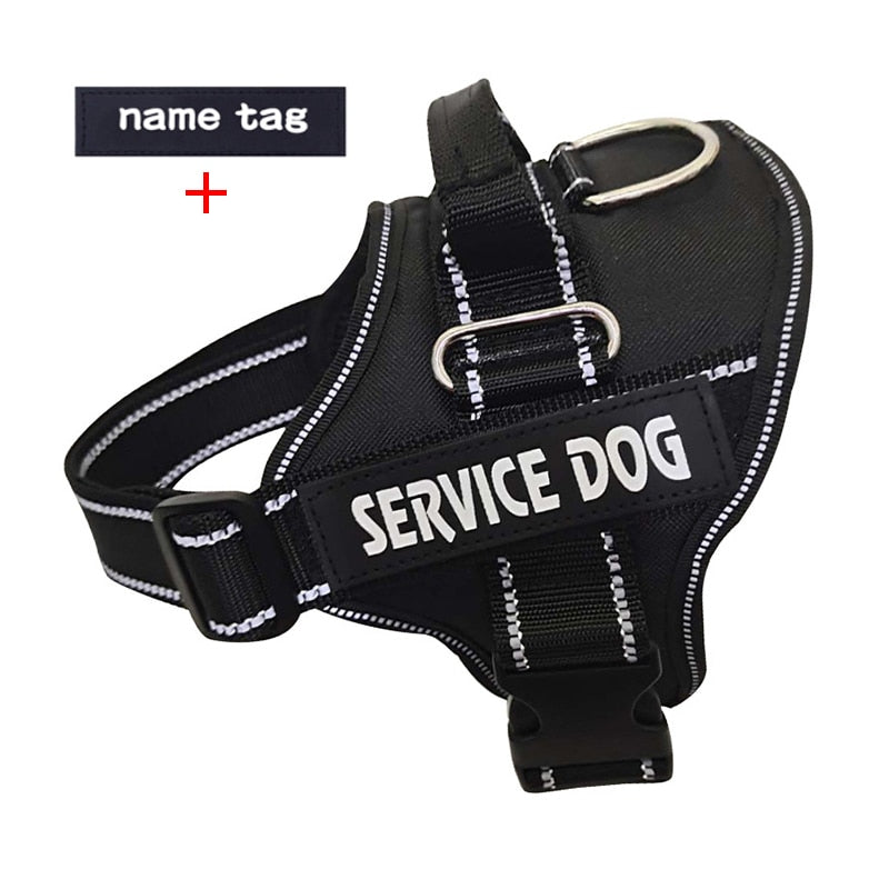 Nylon Dog Harness Personalized Reflective Pet K9 Harness For Small Medium Large Dogs Breathable Mesh Pad Dog Harness No Pull