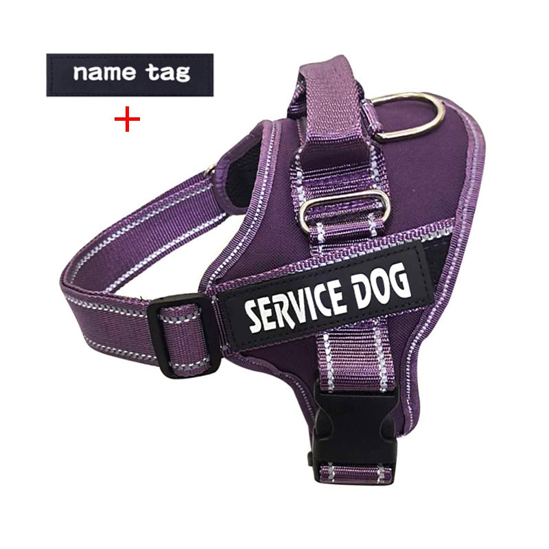 Nylon Dog Harness Personalized Reflective Pet K9 Harness For Small Medium Large Dogs Breathable Mesh Pad Dog Harness No Pull