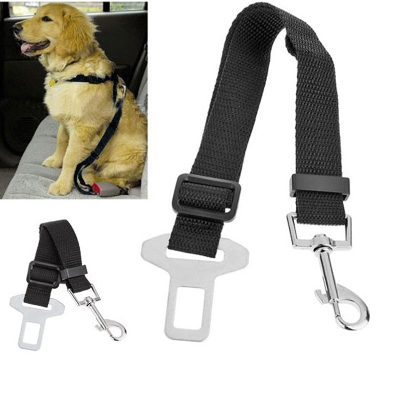 Adjustable Safety Seat Belt Nylon Pets Puppy Seat Lead Leash Dog Harness Vehicle Seatbelt Pet Dog Supplies Travel Clip